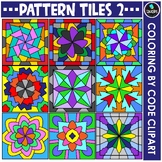 Pattern Tiles 2 - Coloring By Code Clip Art Set {Educlips 