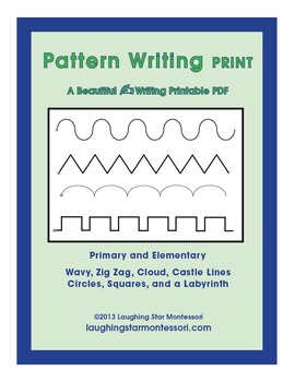 Pattern Writing by Laughing Star Montessori | TPT