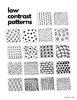 Pattern/Zentangle Worksheets by Clayton Makes Art | TPT