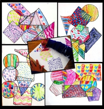 Art Lesson Patterns and Shapes Math Integrated | TpT