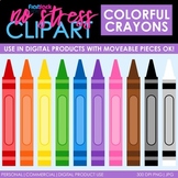 Crayons Clip Art (Digital Use Ok!)
