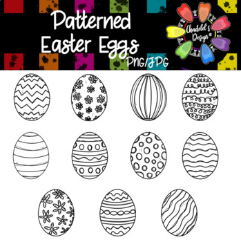 Patterned Easter Eggs by Chadelel's Design | TPT