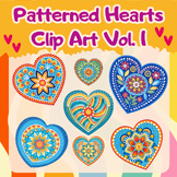 Heart Clip Art Valentine's Day Hearts Colorful Cute Hearts Vol 1
