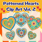 Heart Clip Art Valentine's Day Hearts Colorful Cute Hearts Vol 2