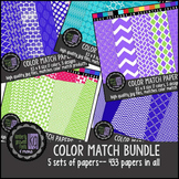 Patterned Papers: KG Color Match Papers Bundle