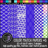 Patterned Papers: KG Color Match Papers Set Five