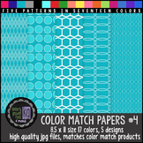 Patterned Papers: KG Color Match Papers Set Four