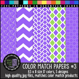 Patterned Papers: KG Color Match Papers Set Three