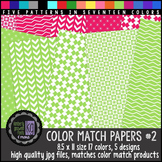 Patterned Papers: KG Color Match Papers Set Two