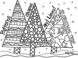 Patterned Trees Coloring Sheet