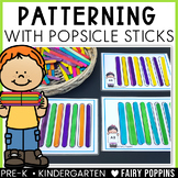 Patterning Activities with Popsicle Sticks {Math Center}