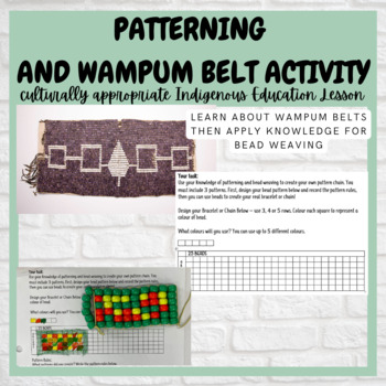 Preview of Patterning Activity and Wampum Belt Lesson