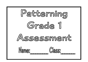 Preview of Patterning Assessment task/test/quiz