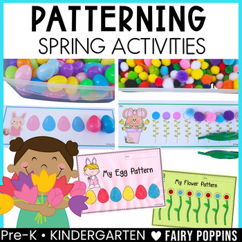 Preview of Patterning Math Activities | Spring Theme