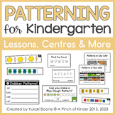 Patterning for Kindergarten: Centres, Printables & More