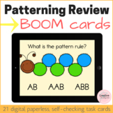 Patterning Review Digital Task Cards with BOOM Cards for K