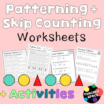 Preview of Patterning and Skip Counting Worksheets for Grade 2 (Canadian)