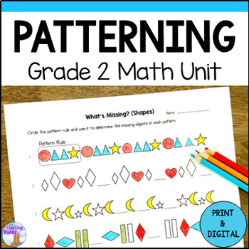 Preview of Patterning Unit - Grade 2 Math (Ontario) - Shape & Number Patterns