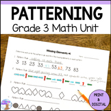 Patterning Unit - Grade 3 Math (Ontario)