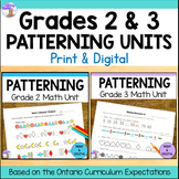 Patterning Units for Grades 2 & 3 (Ontario Curriculum)