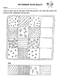 Patterning With Quilts worksheet