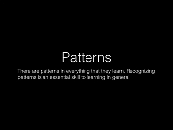 Preview of Introducing Patterns