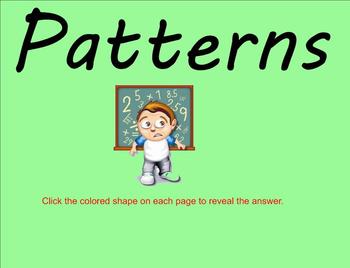 Preview of Patterns - 5th grade Smartboard Lesson