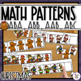Christmas Math Patterning Activity with  AB, ABB, AAB, ABC