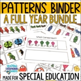 Patterns Adapted Binder for Special Education