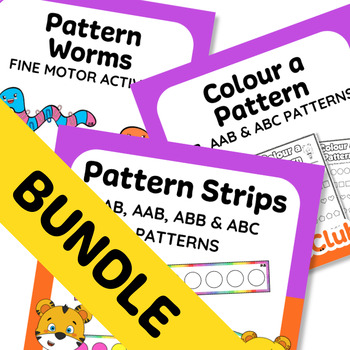 Preview of Patterns BUNDLE | Numeracy & Fine Motor activities by Pevan & Sarah