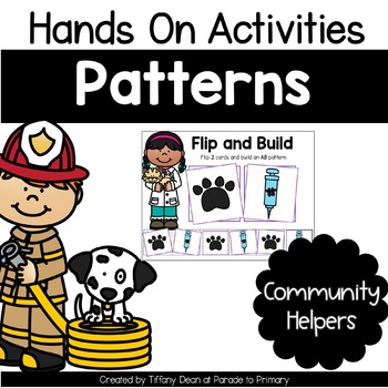 patterns community helpers theme preschool pre k kindergarten math