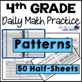 Patterns Daily Math Review 4th Grade Bell Ringers Warm Ups