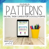 Patterns Digital Task Cards Distance Learning w/ Google Forms