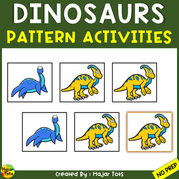 Dino patterns for preschool, Dinosaurs [pattern]