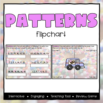 Preview of Patterns ActivInspire Flipchart - Third Grade