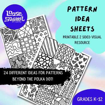Preview of Patterns Ideas Sheet - 2 Sided Visual Handout