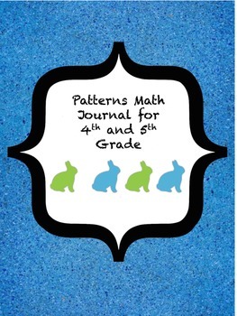 Preview of Patterns Math Journal