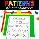 Patterns Printables What Is Missing Kindergarten Math Worksheets