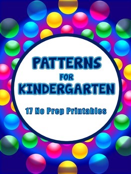 Preview of Kindergarten Patterns Worksheets