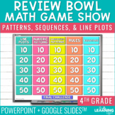 Patterns Sequences Line Plots Game Show | 4th Grade Math T