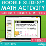 Patterns Sequences Line Plots Google Slides | 4th Grade Ma