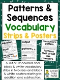Patterns & Sequences Vocabulary - Posters and Strips (two sizes)