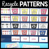 Patterns - Spring Kindergarten Math Center Recycling Earth