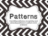 Patterns-Word Problems, etc. Common Core