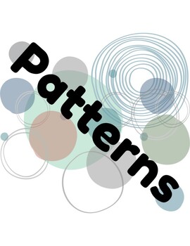 Preview of Patterns Worksheet or File Folder Activity