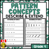 Describing and Extending Patterns Worksheets