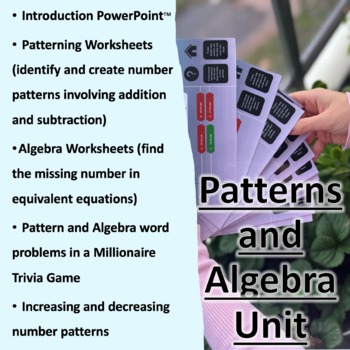 Preview of Patterns and Algebra Unit Bundle Years 5 and 6
