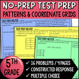 Patterns and Coordinate Grids - "No Prep" Test Prep