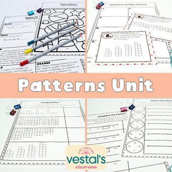 Preview of Patterns Lessons (Math SOL 3.PFA.1) {Digital & PDF Included}