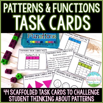 Preview of Patterns and Functions Task Cards